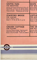 FOOTBALL GROUNDS - LONDON UNDERGROUND