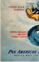 PAN AM "STRATO" CLIPPER - PAN AMERICAN WORLD AIRWAYS - WORLD'S MOST EXPERIENCED AIRLINE