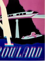 DISNEYLAND - TOMORROWLAND - Very Rare Poster with Double Printing Error