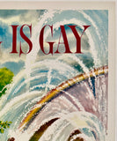 SPRING IS GAY - TRAVEL BY GREYHOUND - Mini Poster