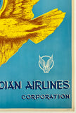 INDIAN AIRLINES - FLY VISCOUNT - ON THE ROUTES OF THE GOLDEN EAGLE