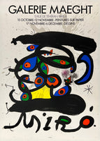 JOAN MIRO - PEINTURES SUR PAPIER - GALERIE MAEGHT