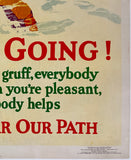 ROUGH GOING! LET'S CLEAR OUR PATH Mather Motivational Poster