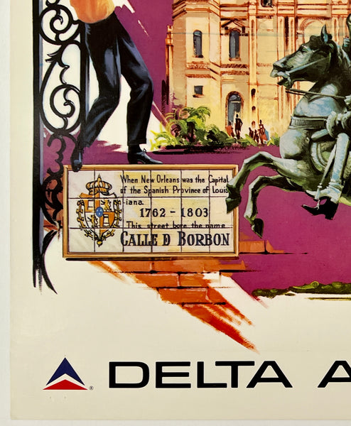 NEW ORLEANS Poster DELTA AIR LINES – CHICAGO VINTAGE POSTERS