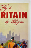 FLY TO BRITAIN BY CLIPPER - PAN AMERICAN WORLD AIRWAYS - PAN AM