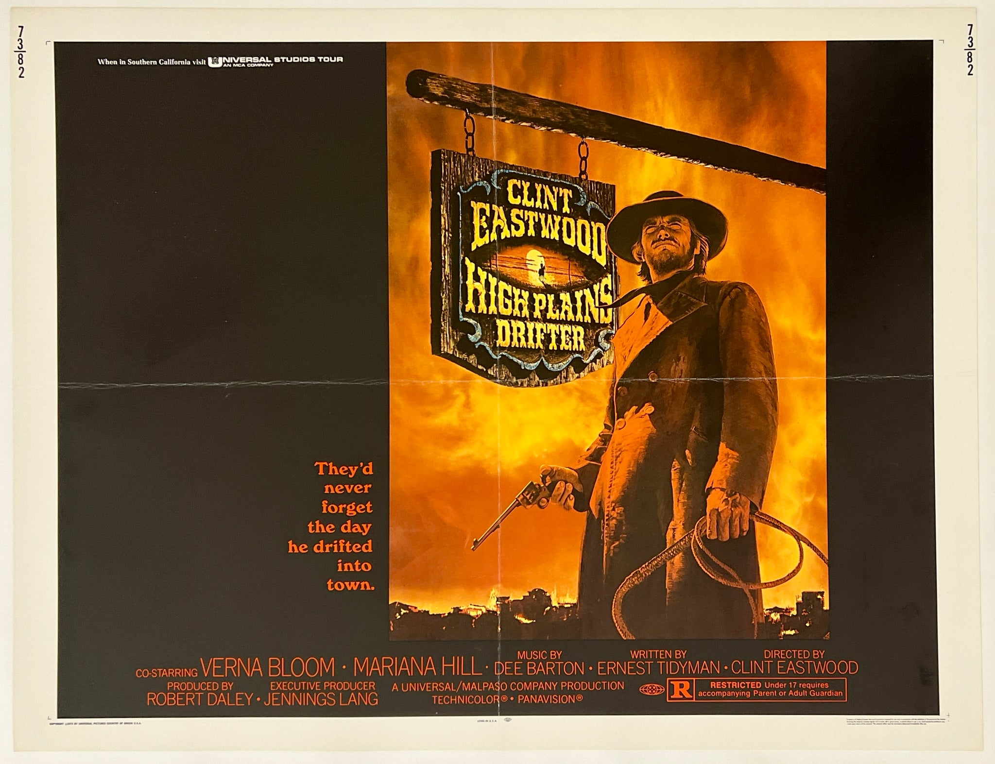 HIGH PLAINS DRIFTER - 1/2 Sheet Movie Poster – CHICAGO VINTAGE POSTERS