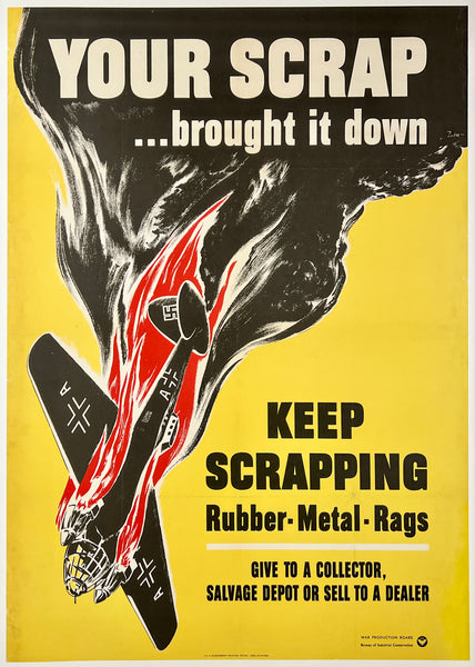 Vintage-style poster with text and graphic design on a yellow background