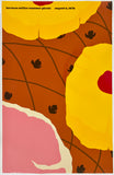 Original vintage HERMAN MILLER SUMMER PICNIC 1976 linen backed poster plakat affiche printed circa 1976.