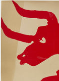 LEAVE THE FEAR OF RED TO HORNED BEASTS Vietnam War Protest Poster