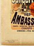CONCERT DE AMBASSADEURS - MAITRES DE L'AFFICHE - PLATE 165