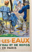 POUGUES-LES-EAUX French Railroad Travel Spa Poster