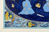 AIR FRANCE Planisphere 1962