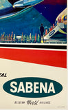 SABENA BELGIAN WORLD AIRLINES - FLY BOEING JET INTERCONTINENTAL