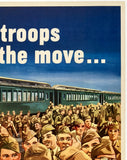MILLIONS OF TROOPS ARE ON THE MOVE...IS YOUR TRIP NECESSARY?