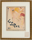 Original vintage LE SILLON art nouveau poster from the Maitres de L'Affiche book by artist Toussaint, circa 1897. This poster is plate number 80.