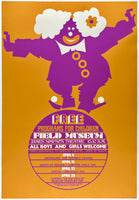 Original vintage Chicago Field Museum Free Programs for Children 1972 linen backed silkscreen museum exhibit poster plakat affiche.