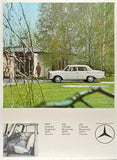 Original vintage Mercedes Benz - 200 200D 230 linen backed automobile car racing showroom poster plakat by an anonymous artist, circa 1965.