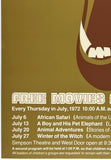 FIELD MUSEUM - FREE MOVIES FOR CHILDREN - 1972 EXHIBIT/EVENT POSTER