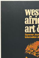 FIELD MUSEUM - WEST AFRICAN ART & MUSIC - 1970s EXHIBIT POSTER
