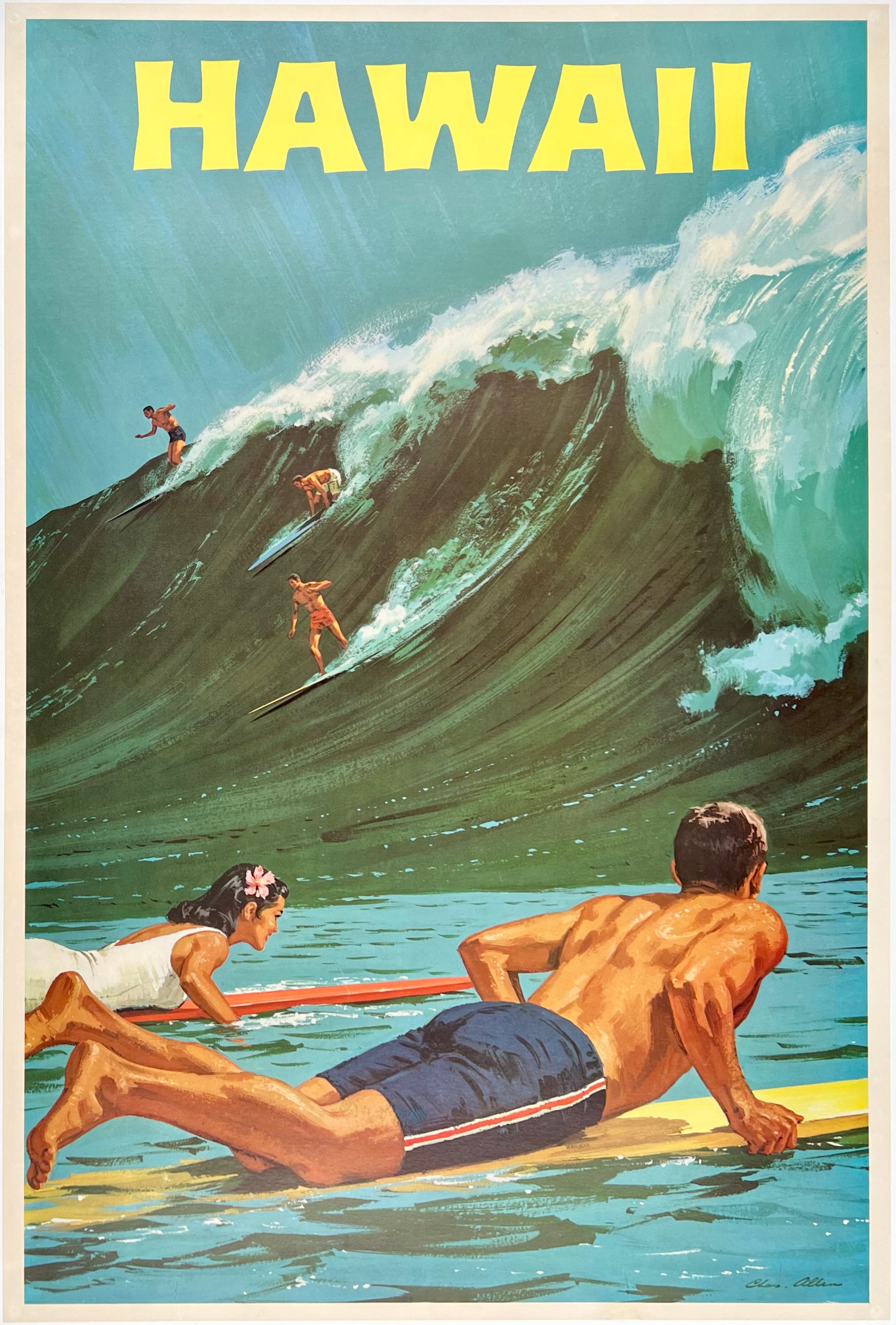 HAWAII ヴィンテージポスター unitedairlinesl255-1.jpg