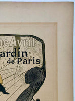 JANE AVRIL - JARDIN DE PARIS - TOULOUSE-LAUTREC - MAITRES DE L'AFFICHE PLATE 110