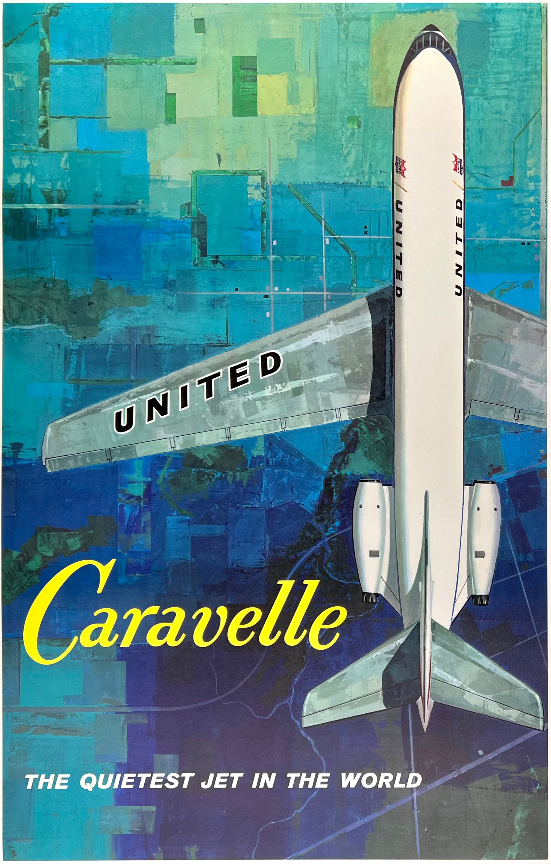 United Airlines Rare Original Vintage Posters | CVP – CHICAGO VINTAGE  POSTERS