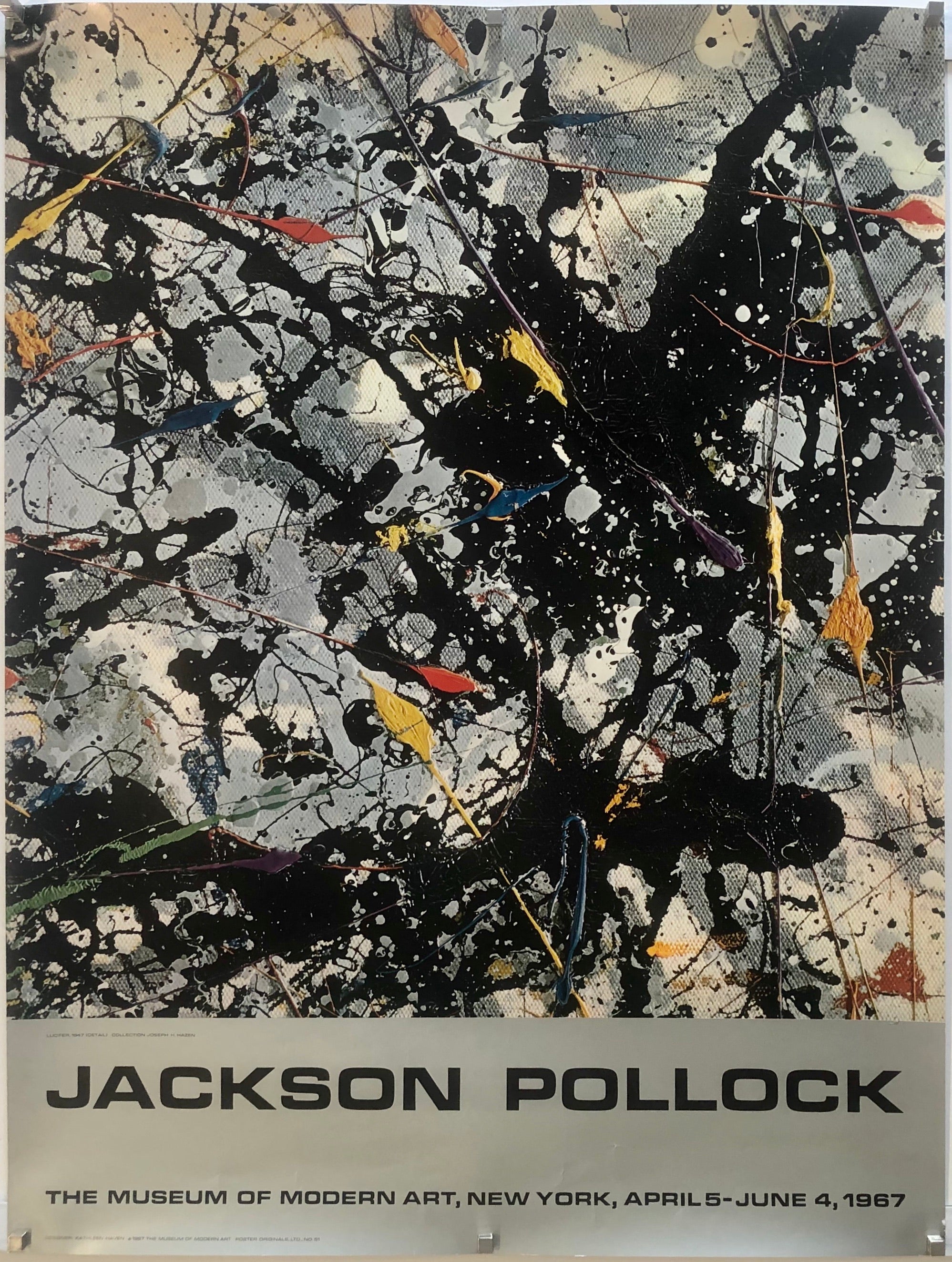 Original Vintage Poster JACKSON POLLOCK - MUSEUM OF MODERN