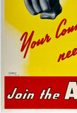 YOUR COUNTRY NEEDS YOU! JOIN THE A-I-F NOW!