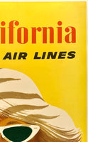 SOUTHERN CALIFORNIA VIA UNITED AIR LINES - With Plane Top Left