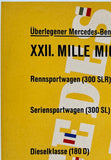 MERCEDES BENZ - XXII. MILLE MIGLIA 1955 - 8.2" x 11.6"