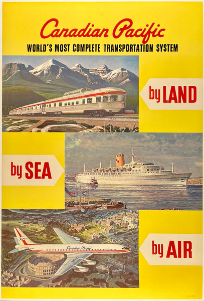 CANADIAN PACIFIC - BY LAND - BY SEA - BY AIR