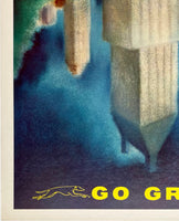 NEW YORK - GO GREYHOUND - Mini Poster