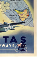 QANTAS EMPIRE AIRWAYS - GREAT CIRCLE COURSES TO THE FOUR QUARTERS OF THE EARTH