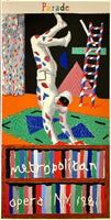 Original vintage David Hockney - Parade - Metropolitan Opera N.Y. 1981 New York silkscreen poster, circa 1981.