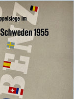 MERCEDES BENZ - GROBEN PREIS VON SCHWEDEN 1955 - GP OF SWEDEN - 8.2" x 11.6"