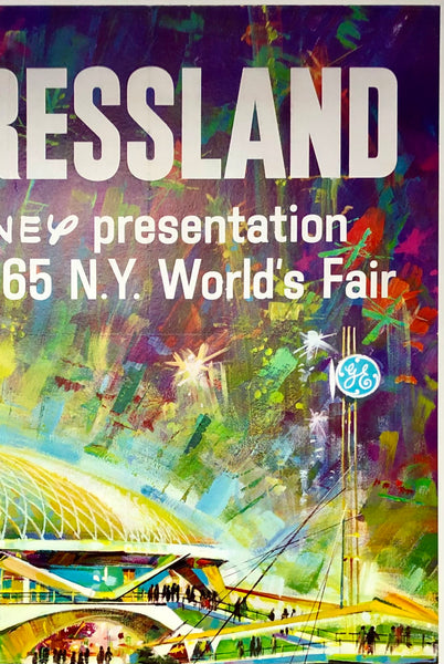 Original Vintage Poster NEW YORK WORLD'S FAIR 1964 - VISIT 