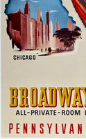 BROADWAY LIMITED - PENNSYLVANIA RAILROAD - NEW YORK PHILADELPHIA CHICAGO
