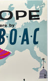 EUROPE - FLY THERE BY BOAC - BRITISH OVERSEAS AIRWAYS CORPORATION