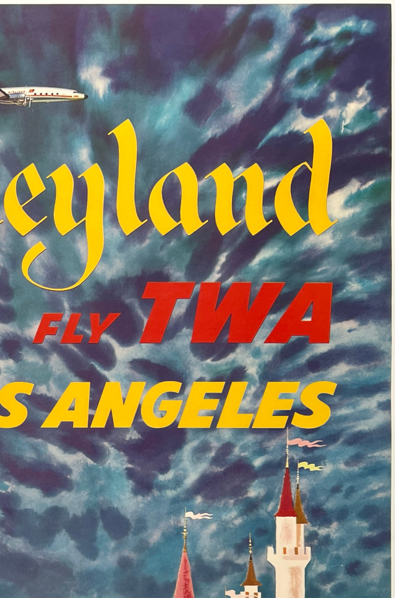 Poster Vintage TWA Los Angeles - Format 45x60 Cm, Haute Qualité, Marque PostersAndCo