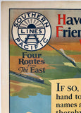 SOUTHERN PACIFIC LINES - FOUR ROUTES FROM THE EAST