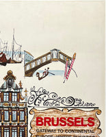 BRUSSELS - GATEWAY TO CONTINENTAL EUROPE - SABENA BELGIAN WORLD AIRLINES