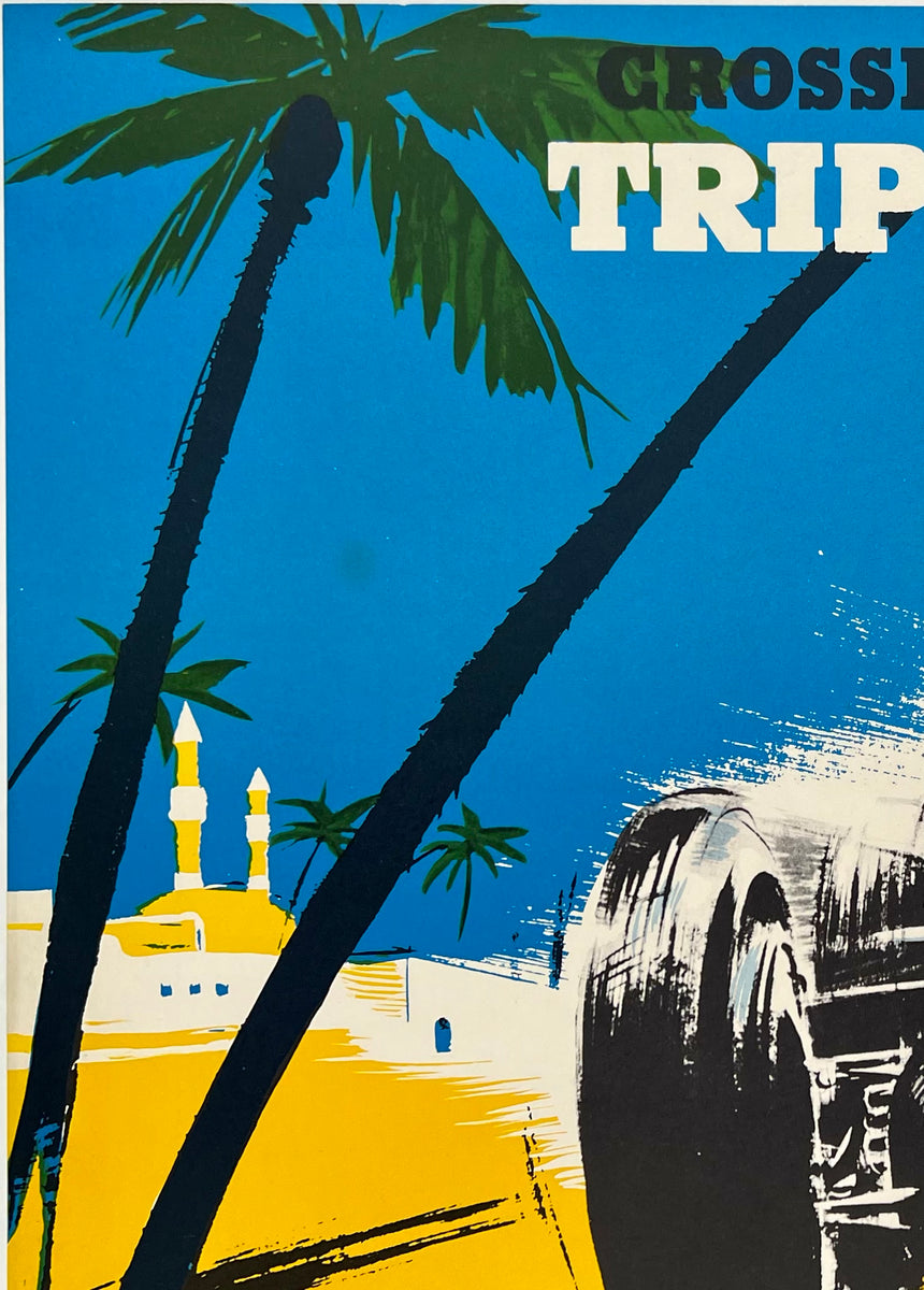 Affiche Originale 1939 Grand Prix De Tripoli – Mercedes-Benz Victoire