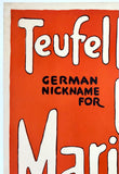 TEUFEL HUNDEN - GERMAN NICKNAME FOR U.S. MARINES - DEVIL DOG RECRUITING STATION