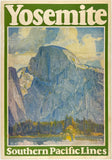 Original vintage Yosemite - Southern Pacific Lines linen backed American railway travel and tourism poster by artist Maurice Logan, circa 1929.
