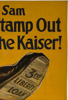 HELP UNCLE SAM STAMP OUT THE KAISER! 3rd LIBERY LOAN - BUY U.S. GOV'T BONDS