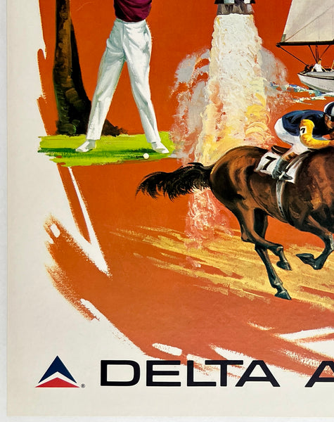 Original Vintage Poster FLORIDA - DELTA AIR LINES – CHICAGO VINTAGE POSTERS