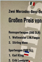 MERCEDES BENZ - GROBEN PREIS VON SCHWEDEN 1955 - GP OF SWEDEN - 8.2" x 11.6"