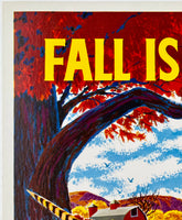 FALL IS VIVID - TRAVEL BY GREYHOUND - Mini Poster