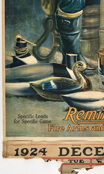 POSTER PUBLICITAIRE VINTAGE DU FABRICANT REMINGTON POSTER PUBLICITAIRE VINTAGE DU FABRICANT REMINGTON