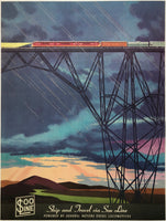 Original vintage poster Soo Line railroad by artist Bern Hill